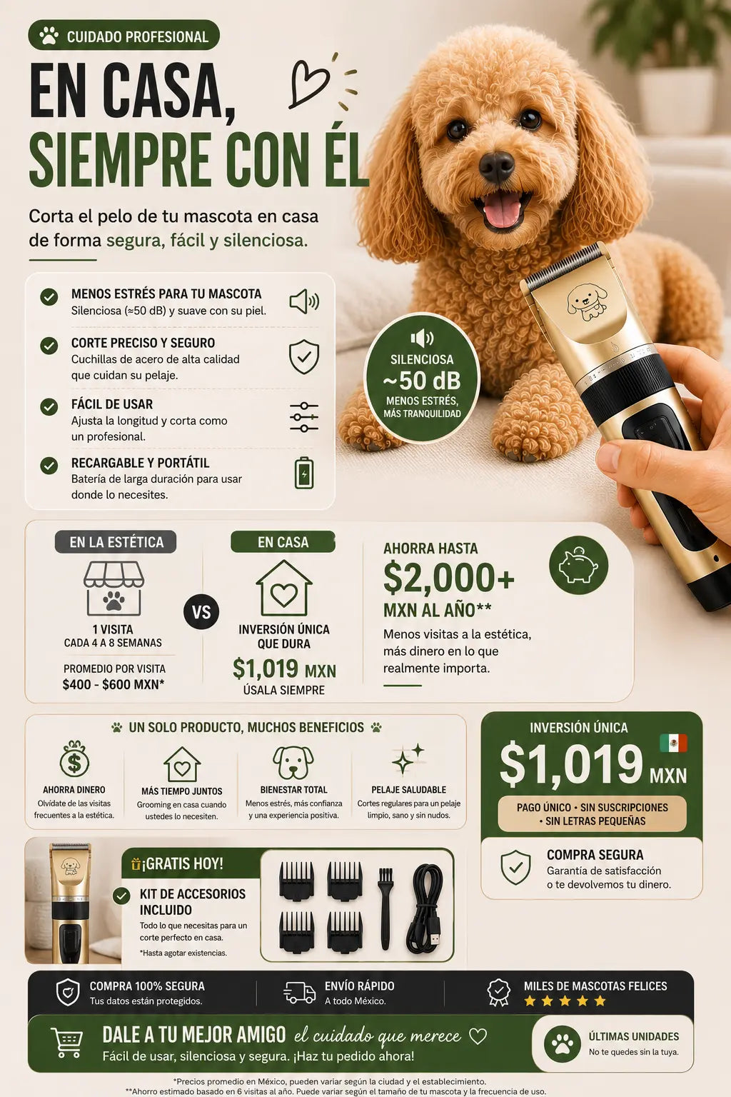 MÁQUINA PARA MASCOTAS® + ENVÍO GRATIS