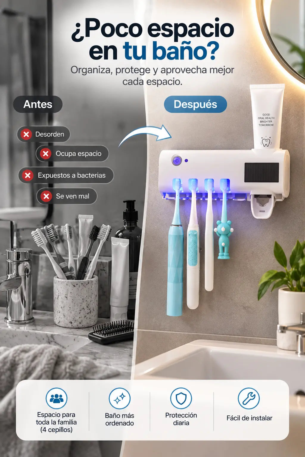 ORGANIZADOR DENTAL UV® + ENVÍO GRATIS
