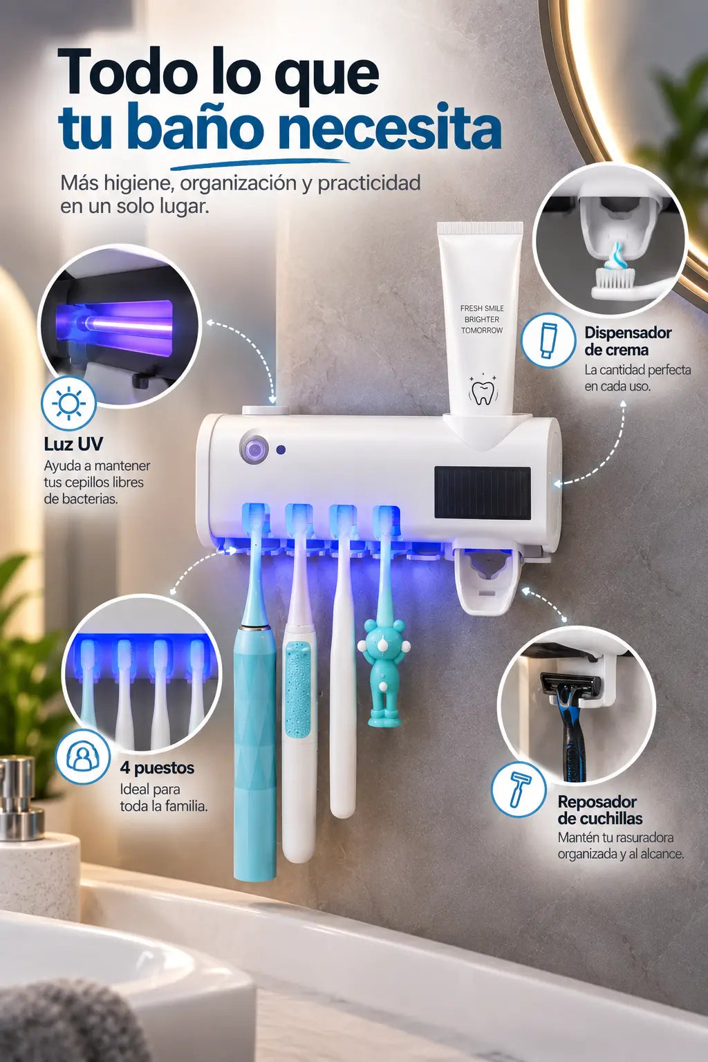 ORGANIZADOR DENTAL UV® + ENVÍO GRATIS