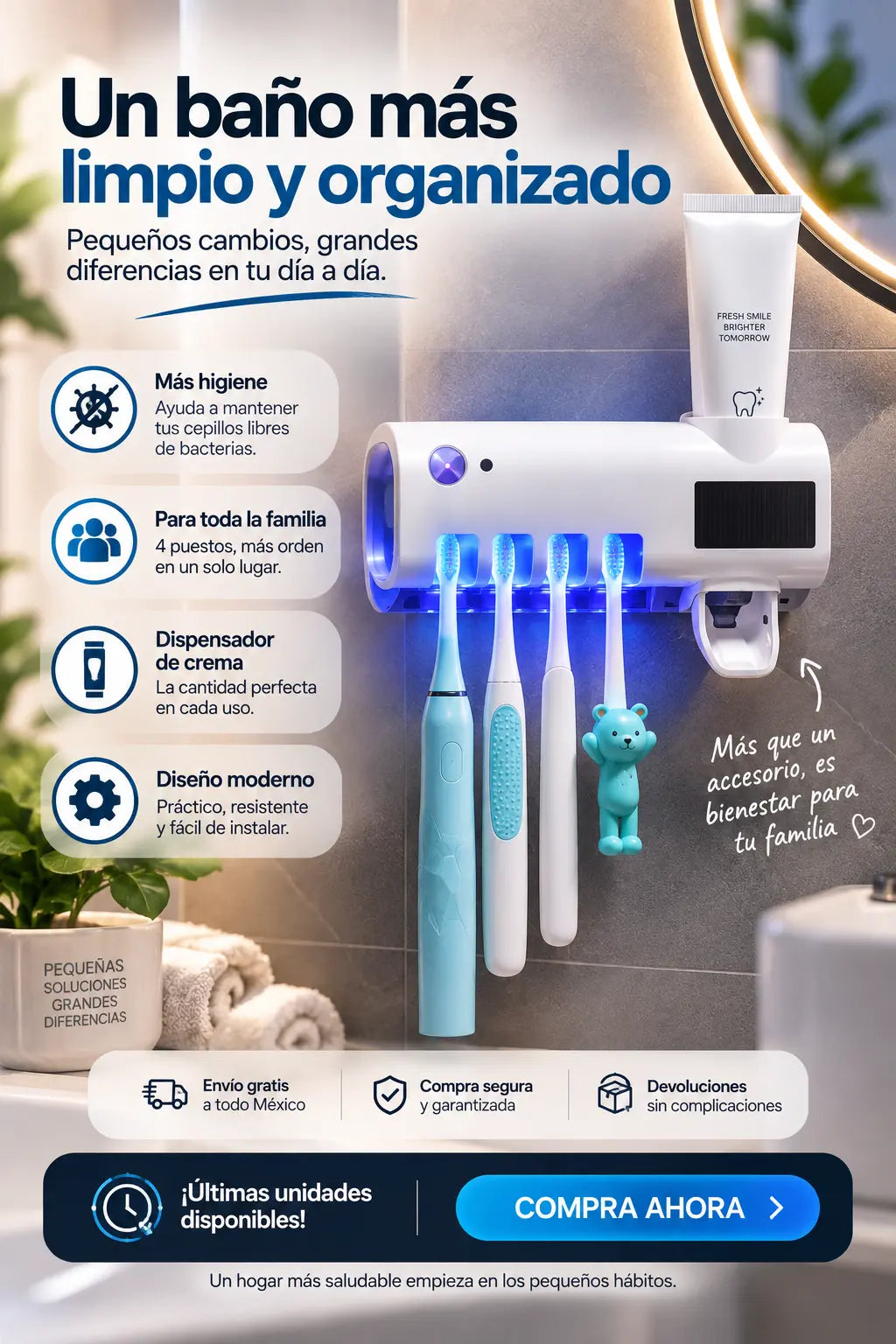 ORGANIZADOR DENTAL UV® + ENVÍO GRATIS