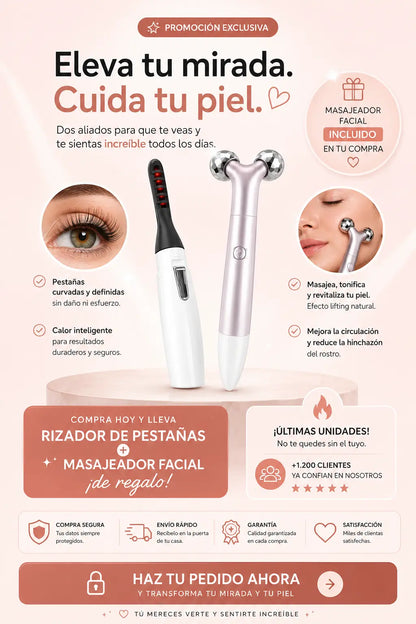 RIZADOR DE PESTAÑAS ELÉCTRICO® + ENVÍO GRATIS
